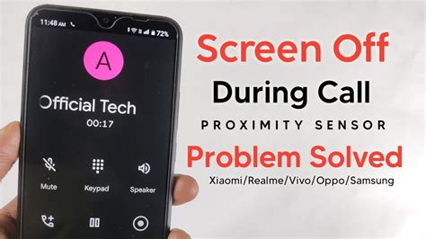 Screen Off During Call Proximity Sensor Not Working All Problem