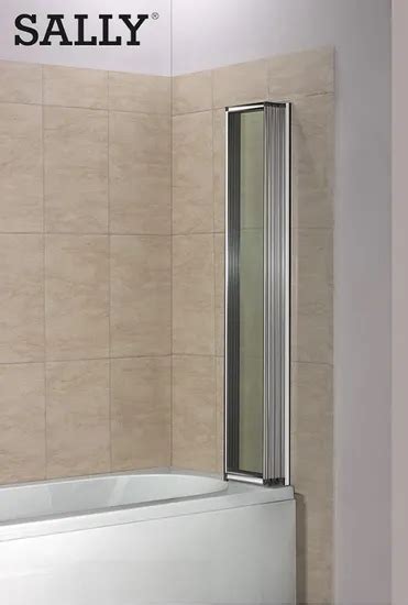 Sally Bathroom Bi Fold Shower Door Framed Glass Panel Bathtub Folding