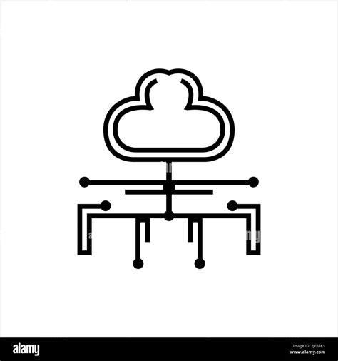 Cloud Network Cloud Computing Concept Vector Art Illustration Stock Vector Image And Art Alamy