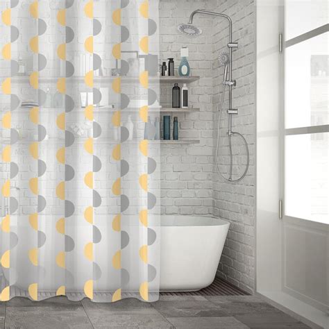 Safdie And Co Inc Geometric Single Shower Curtain And Reviews Wayfair