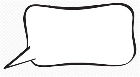 Empty Rectangle Outline Cartoon Thought Bubble Citypng