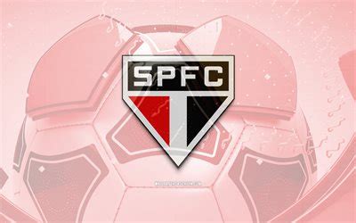 Descargar Logotipo Brillante Del Sao Paulo Fc K Fondo De F Tbol Rojo