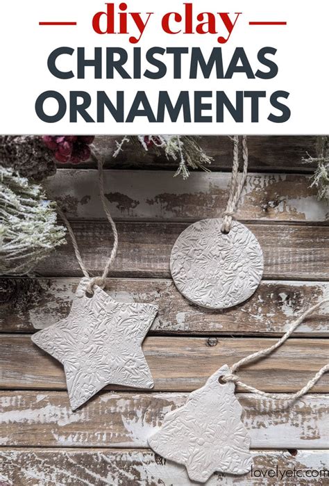 How to Make Easy and Beautiful DIY Clay Christmas Ornaments