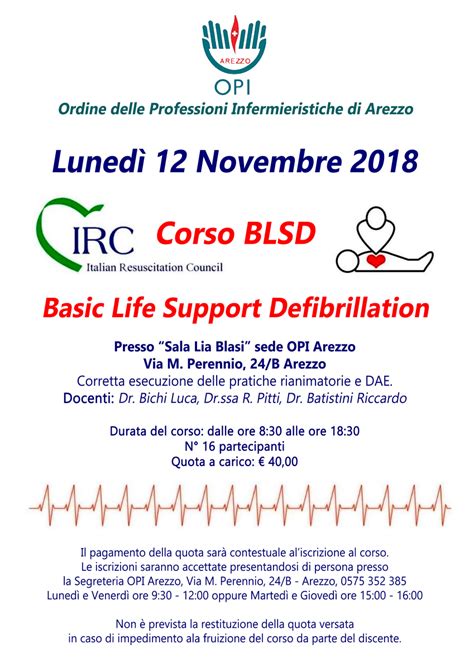 Corso Blsd Basic Life Support Defibrillation Ii Edizione O P I