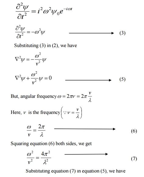 Schroedinger Wave Equation