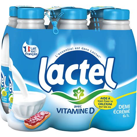 Lactel Vitamine D Lait Demi Cr M Uht Chronodrive X L