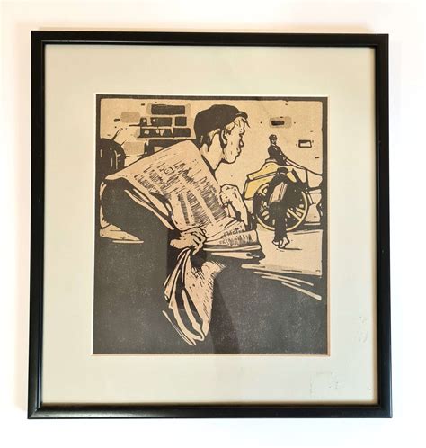 News Boy Print By William Nicholson London Types Framed — Pallant Bookshop