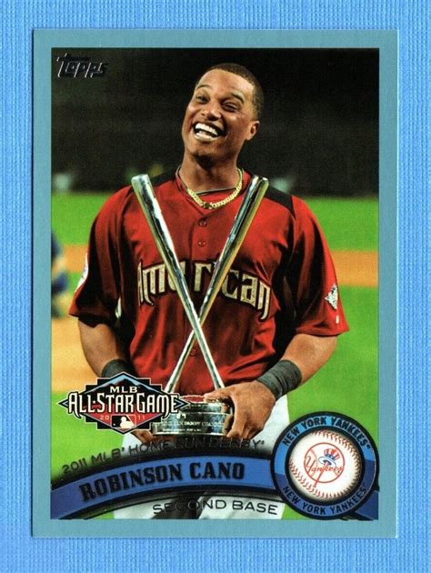 Topps Update Wal Mart Blue Border Us Robinson Cano All Star