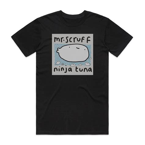 Mr Scruff Ninja Tuna Album Cover T-Shirt Black