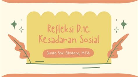 Refleksi D 1c Kesadaran Sosial