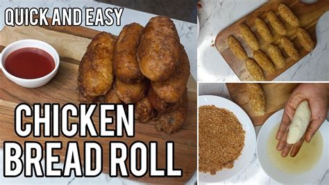 Chicken Bread Roll Recipebread Roll Easy Snack Recipe Iftar Dish