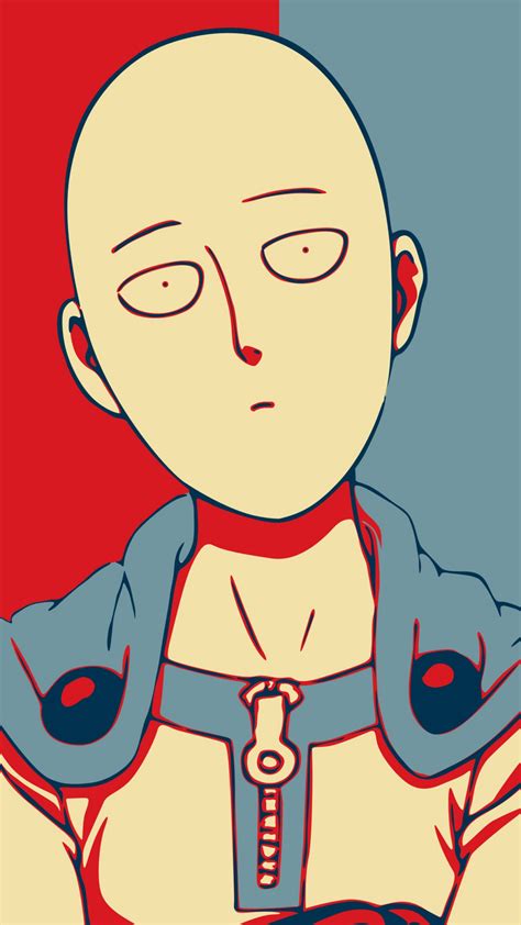 Saitama Wallpaper 4K Minimalist One Punch Man