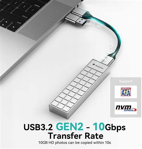 Buy Yottamaster M Nvme Sata Enclosure Usb C Gbps Nvme Ssd