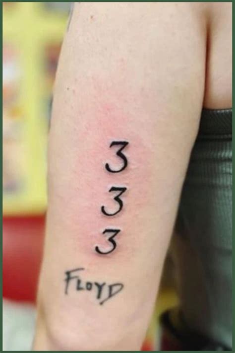 333 Tattoo Meaning With 100 Images To Inspire Your Growth In 2024