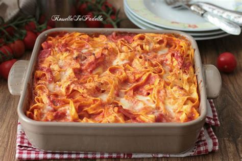 Pasticcio Di Tagliatelle Al Forno Primo Piatto Gustosissimo