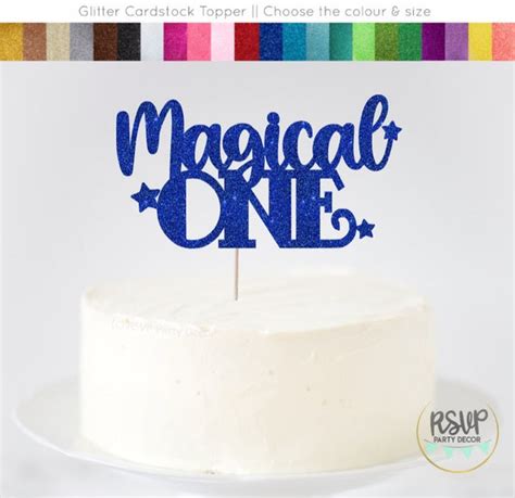 Magical One Cake Topper Wizard St Birthday Cake Topper Magician