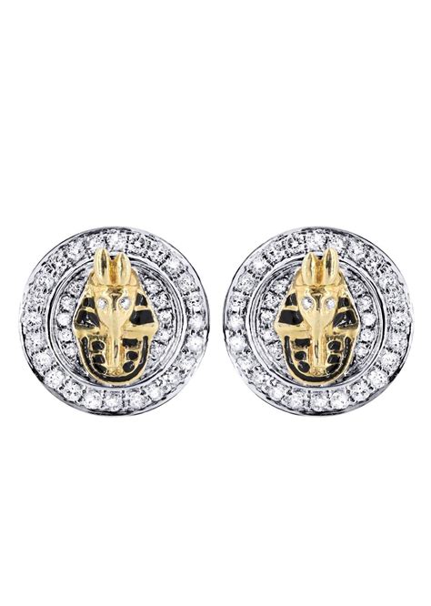 Diamond Earrings For Men | 14K Yellow Gold | 0.76 Carats – FrostNYC