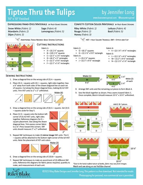 2023 RBD Block Challenge Patterns | Riley Blake Designs