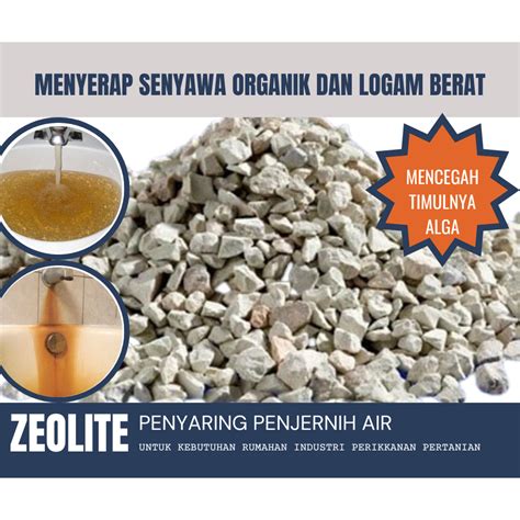 Jual Media Saringan Air Kotor Keruh Berbau Berwarna Batu ALam Zeolite