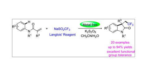 Metal Free Direct Trifluoromethylation Of Activated Alkenes With