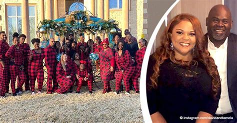 David and Tamela Mann Share Photo of Big Family Wearing Matching Red Check PJs