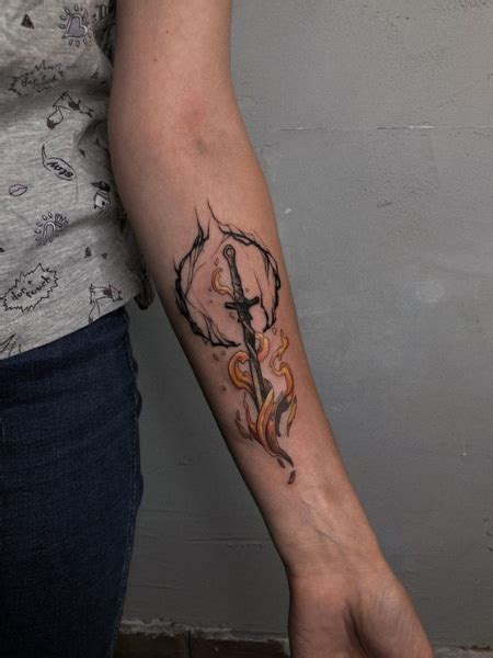 18 Dark Souls Bonfire Tattoo Designs And Ideas Tattoo Redi