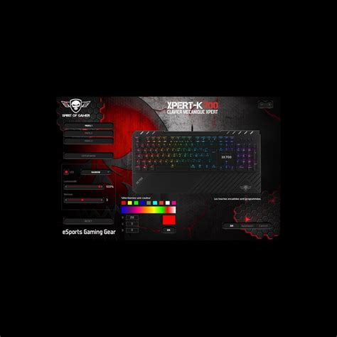 Clavier M Canique Xpert K Spirit Of Gamer R Tro Clair Rgb