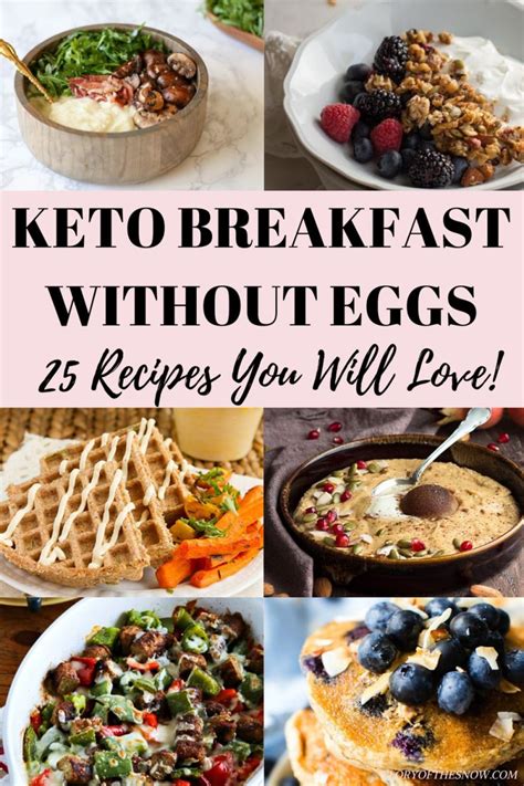 Keto Breakfast No Eggs 25 Delicious Recipes You Will Love Glory Of