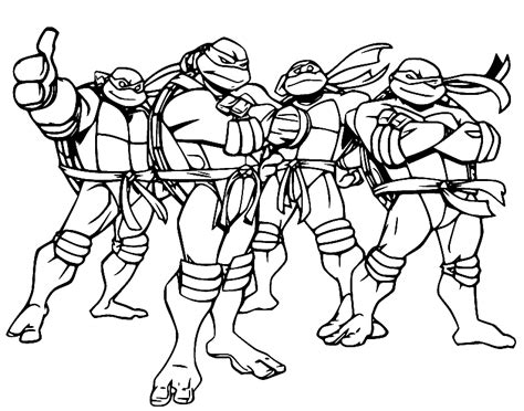 Teenage Mutant Ninga Turtles Coloring Pages