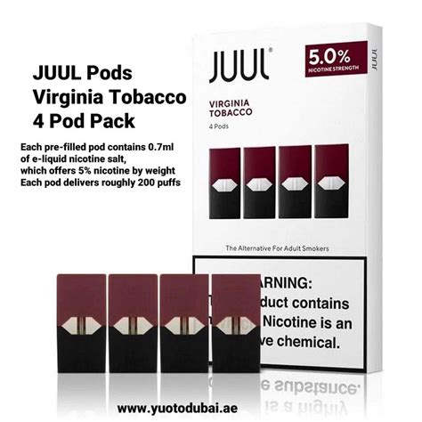 Buy Original Juul Pods Virginia Tobacco Pod Pack From Uas