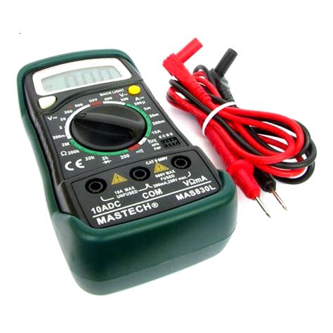 Original Mastech Mas L Handheld Digital Multimeter With Lcd Back