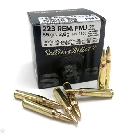 223 Rem Fmj Sellier Bellot 55gr Armes Concept