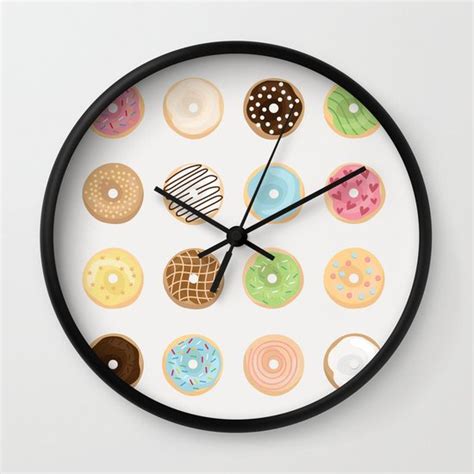 Donut Wall Clock By Céline Dscps Society6