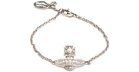 Vivienne Westwood Embellished Bracelet In Metallic Lyst