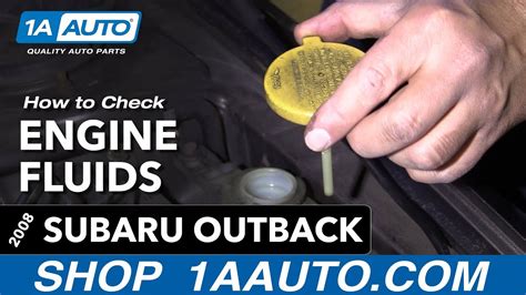 How To Check Engine Fluids Subaru Outback Youtube