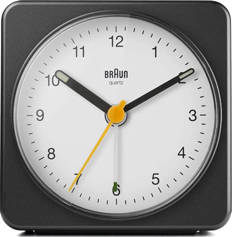 Braun Classic Analogue Alarm Clock With Snooze And Light Quiet Quartz