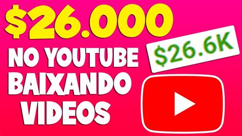 Como Ganhar Dinheiro No Youtube Sem Aparecer 26 000 MÊs Ganhar