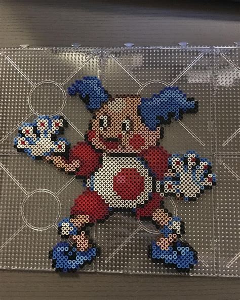 Mr Mime Pokemon Perler Beads By Artbyfredd Pokemon Bead Crochet