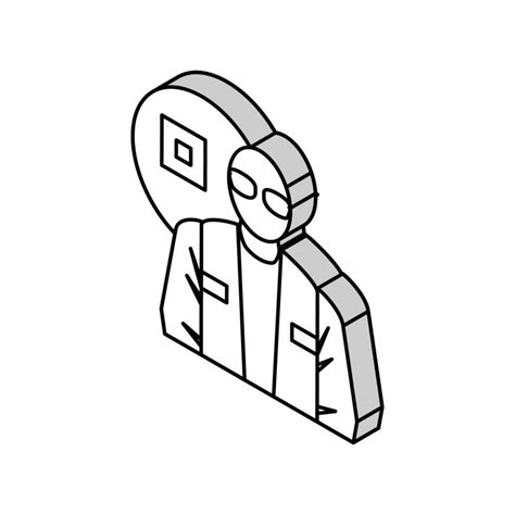 Electronics Engineer Worker Isometric Icon Vector Illustration 39837772