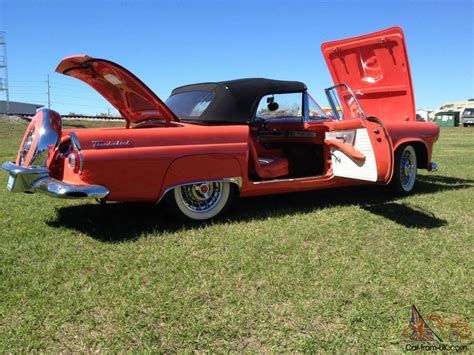 1956 Ford Thunderbird Rare Sunset Coral Kelsey Hayes Wires