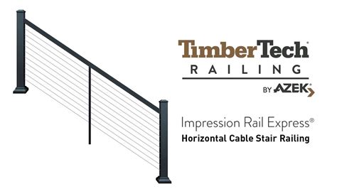 Timbertech Impression Rail Express Horizontal Cable Rail Stair Youtube