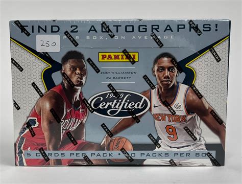 Lot Detail Panini Certified Basketball Hobby Box