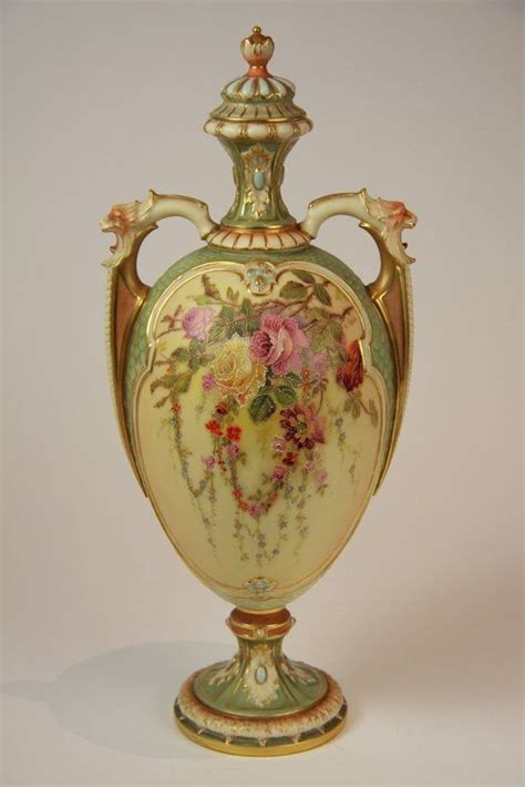 A Royal Worcester Covered Vase Painted By William Hale Date Fine