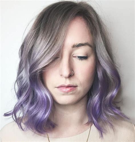 Purple Ombre Hair Ideas Plum Lilac Lavender And Violet Hair Colors