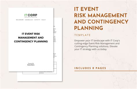 IT Event Risk Management and Contingency Planning Template in Word, PDF, Google Docs - Download ...