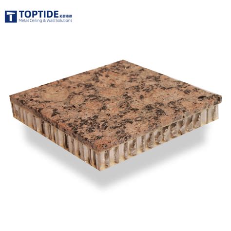 Lightweight Fireproof Stone Look Aluminum Honeycomb Sandwich Panel For