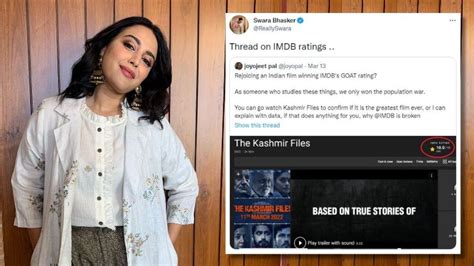 Bollywood Actor Swara Bhasker Trolled For Taking Dig At The Kashmir