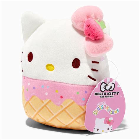 5” Squishmallows Sanrio Hello Kitty Ice Cream Toy Drops