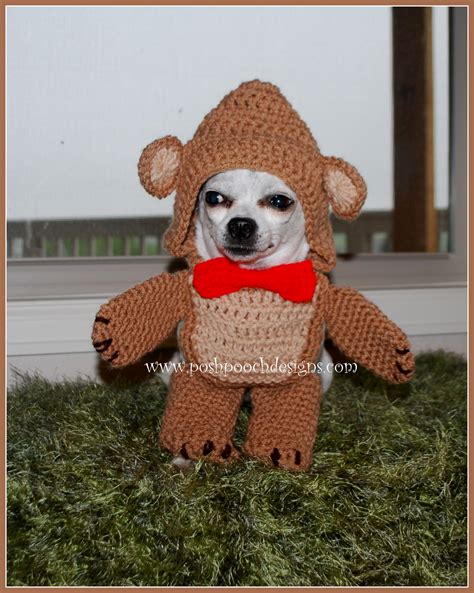 Posh Pooch Designs Walking Bear Dog Costume Crochet Pattern By Posh