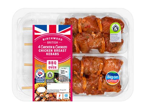 Birchwood Chicken Chorizo Chicken Breast Skewers Lidl Great